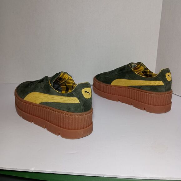 Fenty x PUMA Cleated Creeper Rosin By Rihanna 366268-01 Womens 9.5 Green Suede - Picture 12 of 16